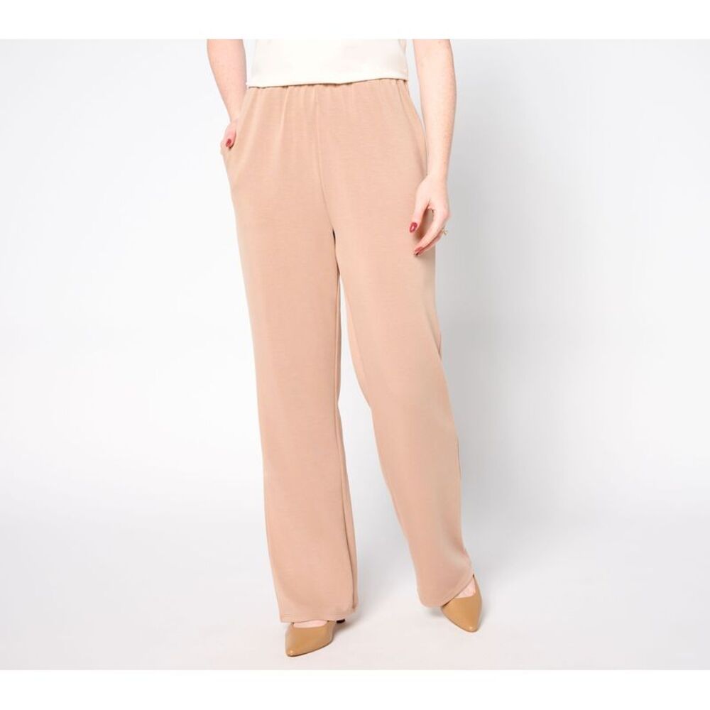 SUNNYLiFE Women's Pants Sz L Pull-On Straight-Leg Pink A680698